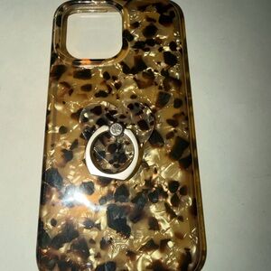 Velvet Caviar Tortoise Shell Phone Case with Ring Holder/iPhone 14 pro max
